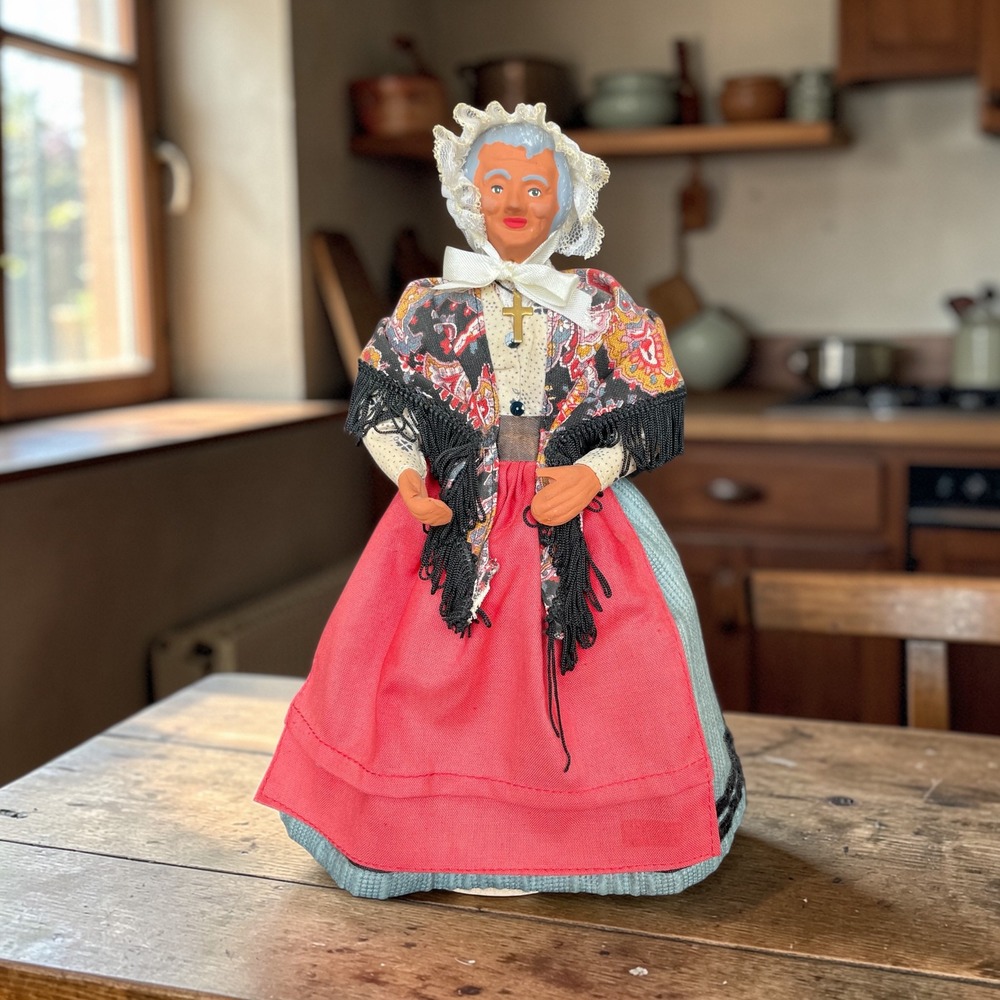 Vintage French Provencal Folklore Doll Santon Style Regional Costume France